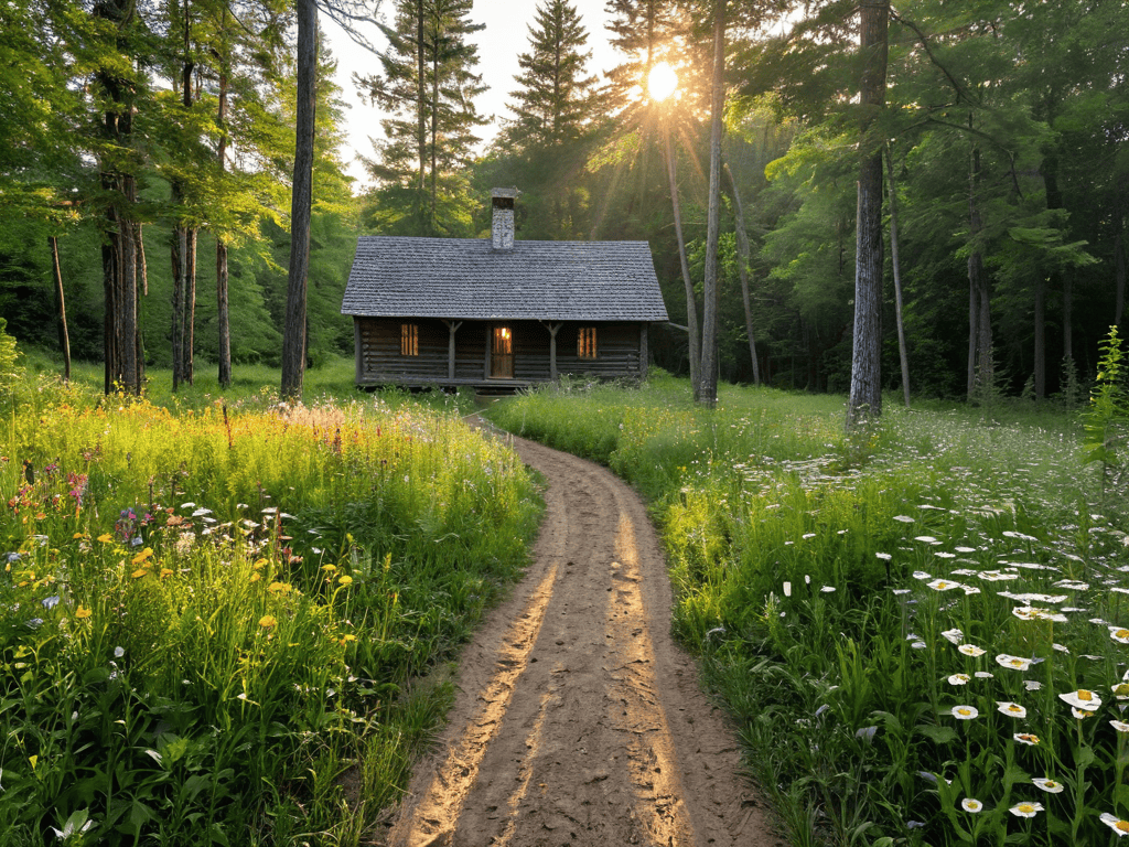 Unwinding in Nature's Haven serene landscape