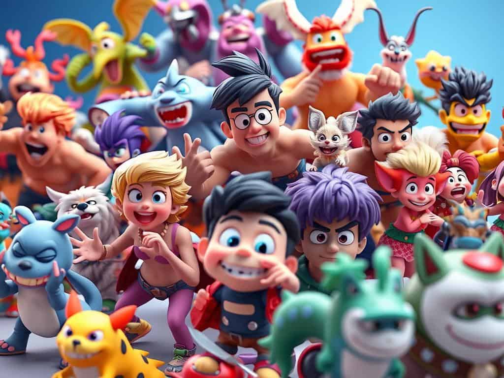 3D animation techniques and digital characters