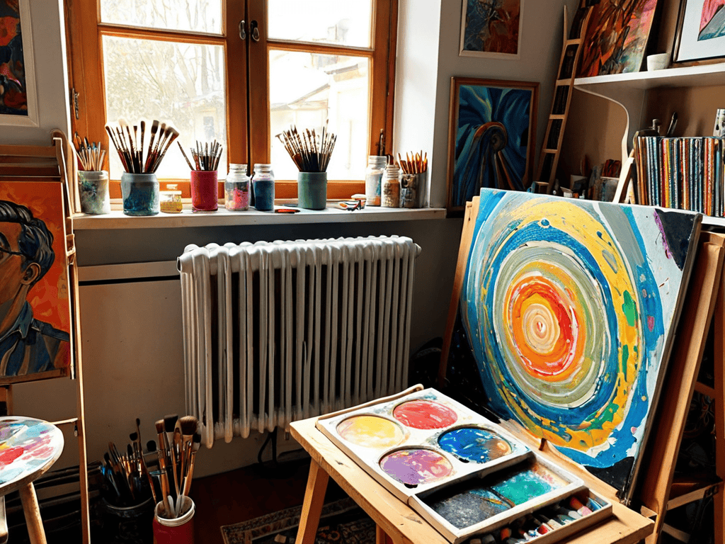 Painting Radiators with vibrant colors