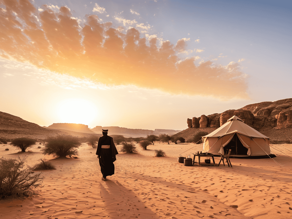 Wadi Rum Glamping desert landscape