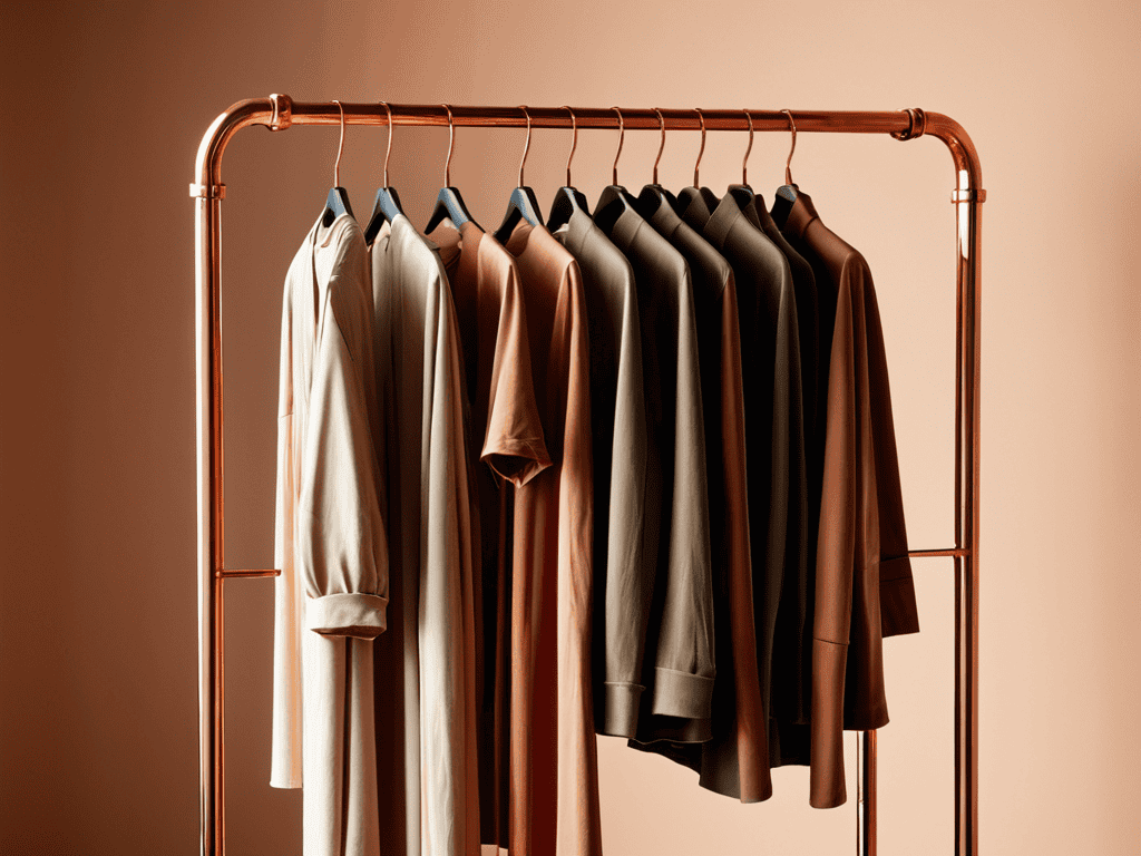 Copper clothing rack elegance tips