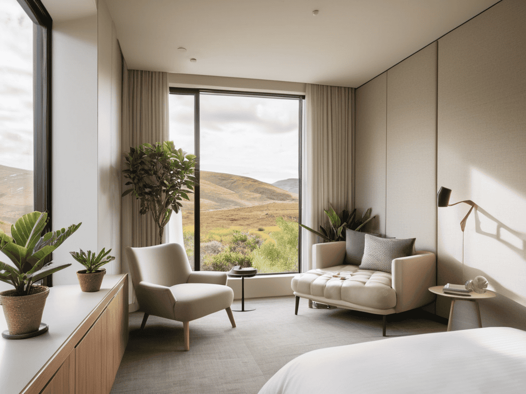 Embracing Hush Pitality serene hotel room
