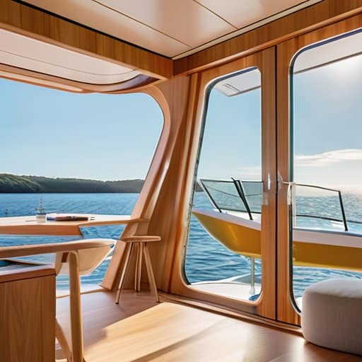 Anchoring the Vision: vibrant sailing studio workspace