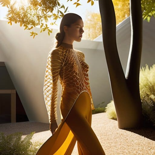 Wrapping It All Up: organic textile runway