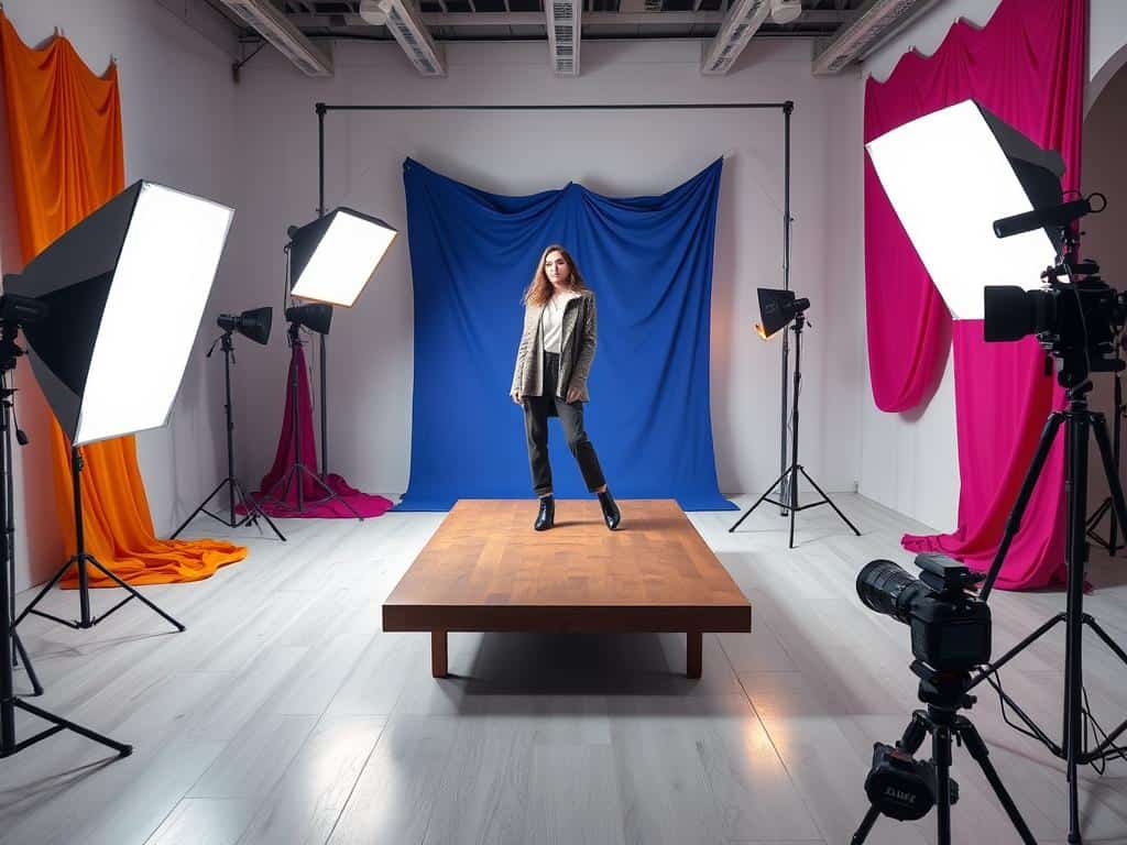fashion shoot setup