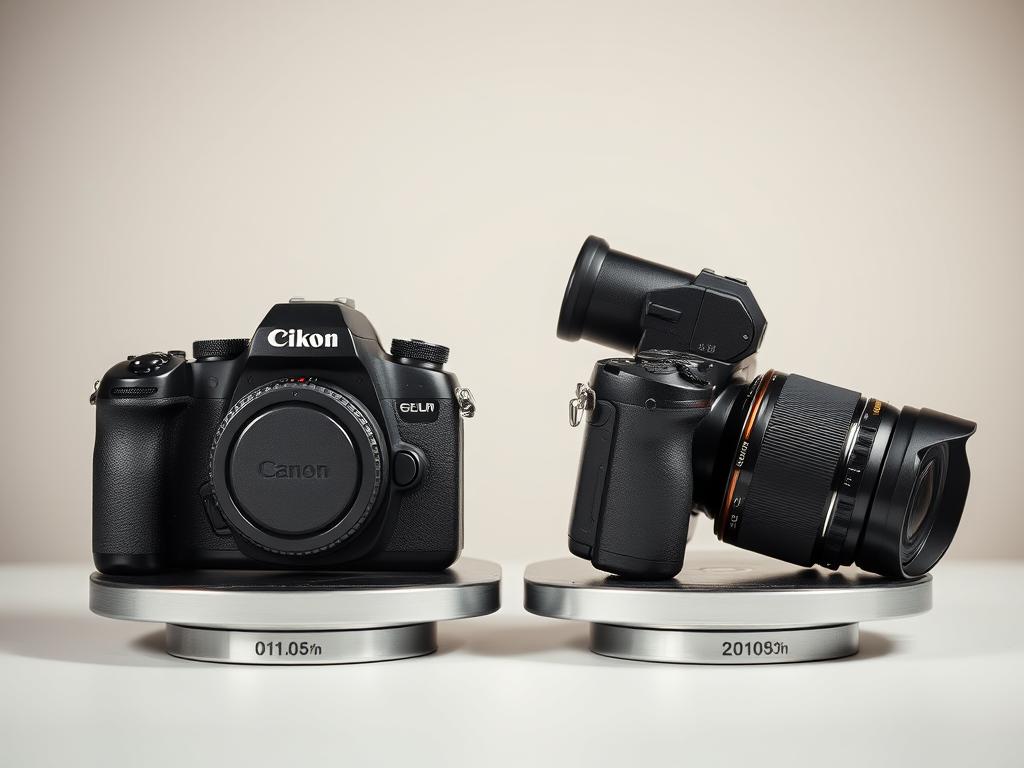 Camera weight comparison