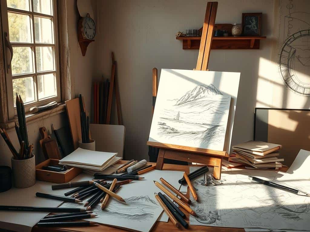practice regularly in creative art sketching techniques