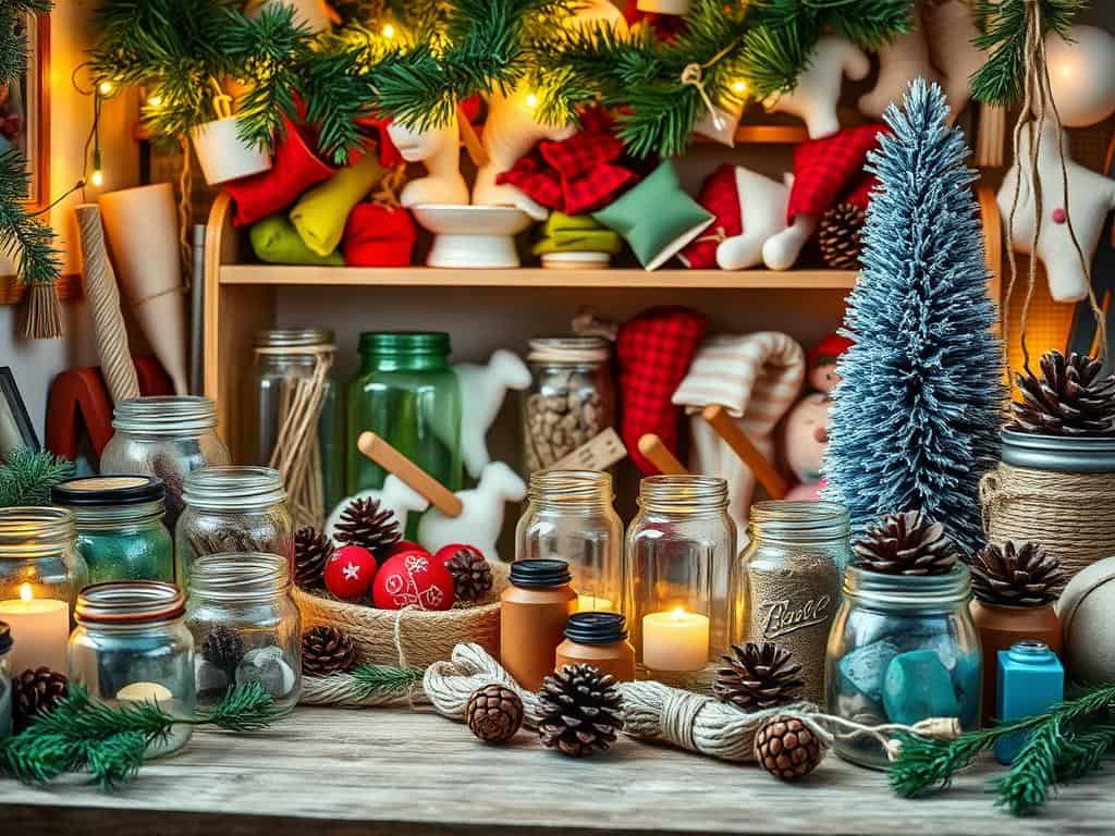 upcycling holiday decoration supplies