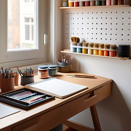 Small Space Art Studio Ideas Dancing Within the Pixels