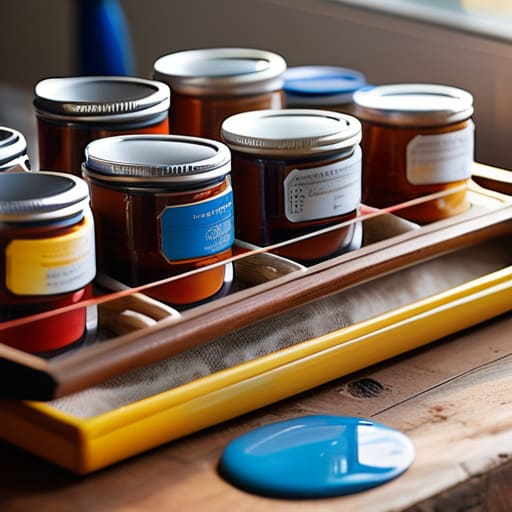 Storing Painting Materials Efficiently With Whimsical Clarity